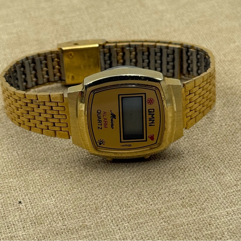 Gold Digital Watch